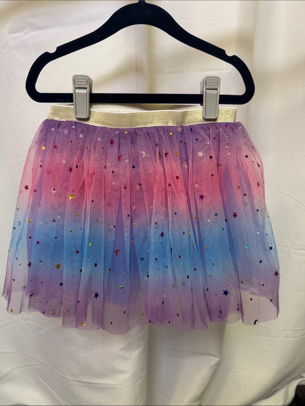 Sweet Wink Kids pink blue and purple Star-Print Tulle Dance Skirt 2-6Y